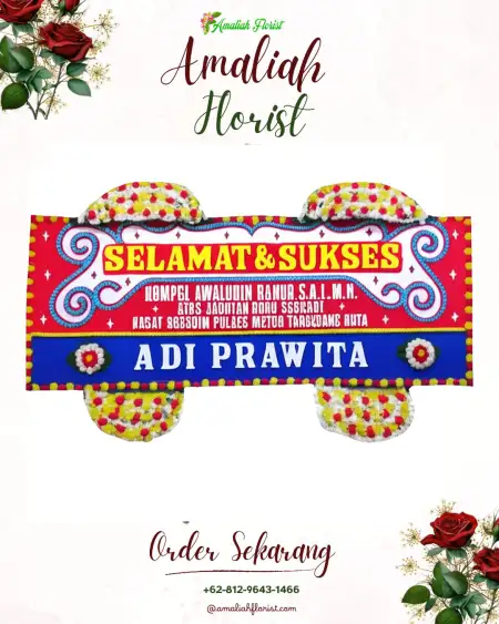 Papan Bunga Ucapan Selamat Gejagan